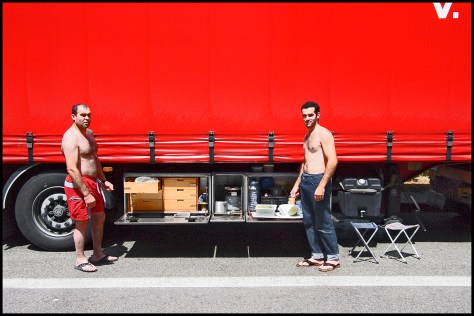 Freiburg 2011 Lastwagenfahrer 40x60